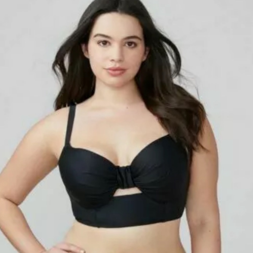 CACIQUE SWIM  BALCONETTE BRA LONGLINE BIKI…